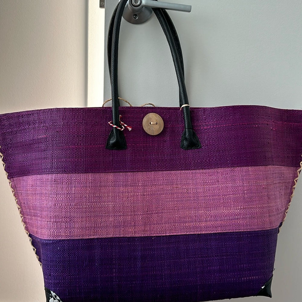 Large Hand Woven Beach Tote